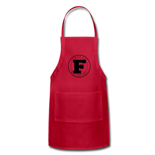 Black Fumar Logo on Adjustable Apron - red