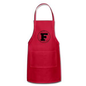 Black Fumar Logo on Adjustable Apron - red