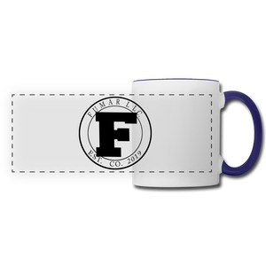 Fumar Panoramic Mug - white/cobalt blue