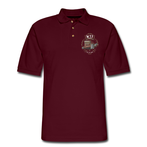 W.T.F. Polo Shirt - burgundy
