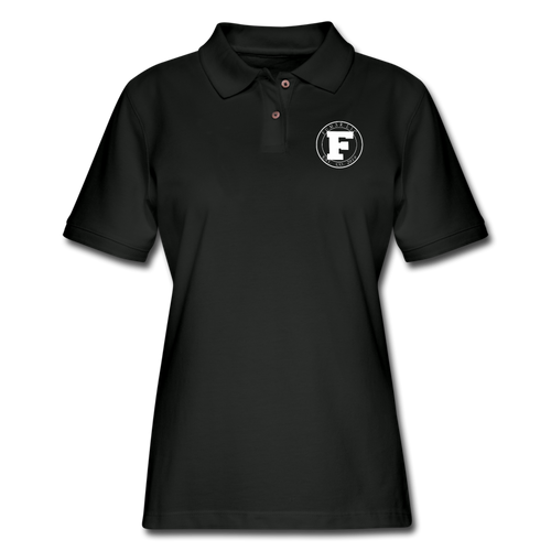 Fumar Women's Polo Shirt - black