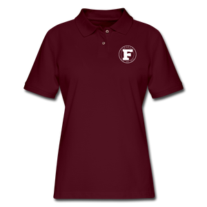 Fumar Women's Polo Shirt - burgundy
